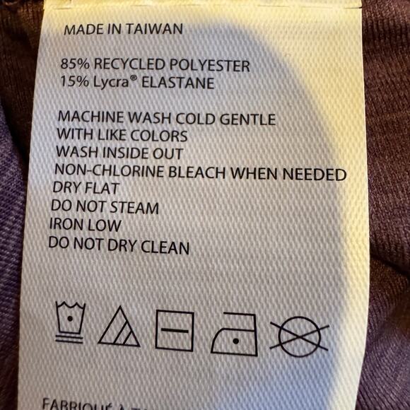 prAna Kimble Short M Flannel Heather High Rise Yoga Biker Shorts NWT - Picture 7 of 9